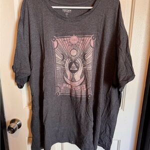 Torrid Heritage Knit Dark Gray Top